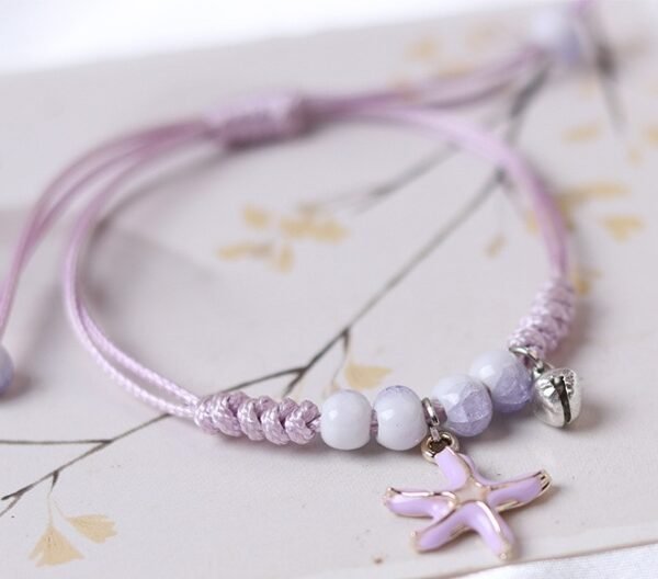 #LS008 Buddhavow Nice Couple Cute Animals Starfish Hand-woven Bracelet Jewelry Pendant：圖片 2