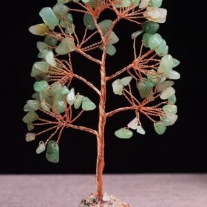 #CT003 Buddhavow Green Crystal stone Tree for Healing & megnetic field balance