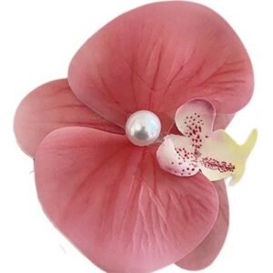 #GD002 Buddhavow Korean Butterfly Orchid Plastic Eternal Flowers Hairpin Side Bangs Clip Decoration