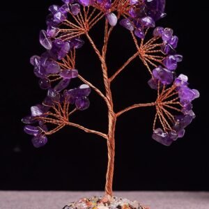 #CT006 Buddhavow Amethyst Crystal stone Tree for Healing & megnetic field balance