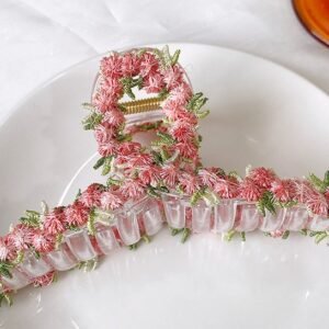 #GD001 Buddhavow Rustic Peach Pink Small Flower Hair Clip Decoration