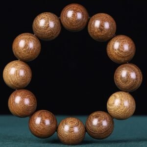 #PB008 Buddhavow Handmade Yoga Tibetan golden sandalwood Prayer Beads