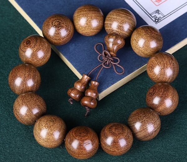 #PB008 Buddhavow Handmade Yoga Tibetan golden sandalwood Prayer Beads：圖片 2