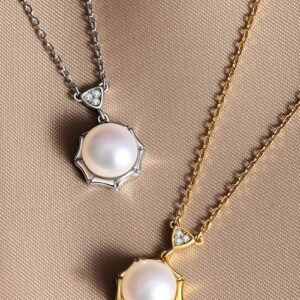 #GN008 Buddhavow Light luxury Pearl Korean version of the collarbone chain accessories niche simple senior sense of Elegant Jewelry Necklace Pendant