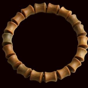 #MB011 Buddhavow Natural Dongling Jade Ebony Bamboo Skewer Sandalwood Tibetan Rosary Beads
