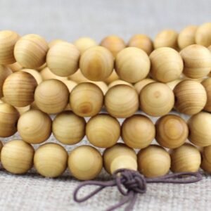 #NB010 Buddhavow Natural wood 08 beads Buddhist prayer beads wooden necklace blackwood bracelet