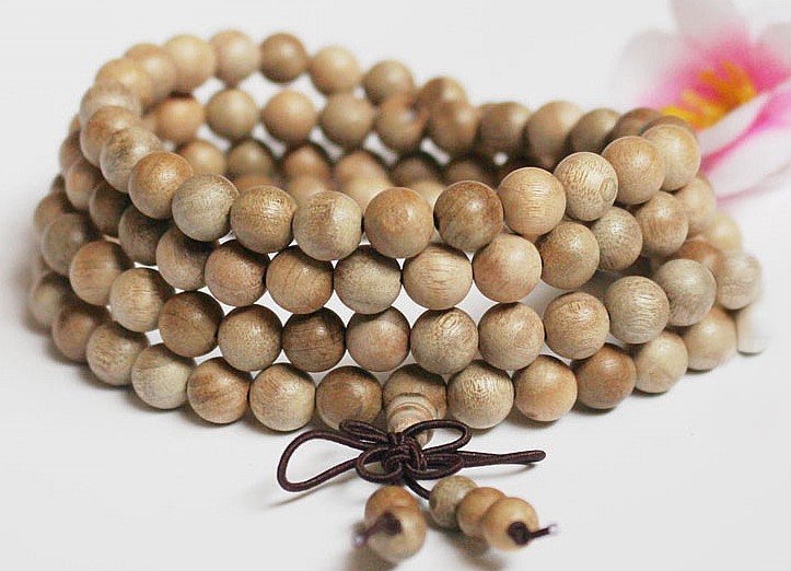 #NB020 Buddhavow Natural Golden Thread Nanmu 108-bead Buddhist prayer beads bracelet:圖片 2