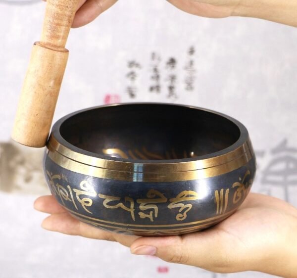 #BW002 Buddhavow Nepalese Handcrafted Sutra Sound Bowl, Tibetan Singing , Ear Cleaning Therapy Copper Bowl：圖片 3