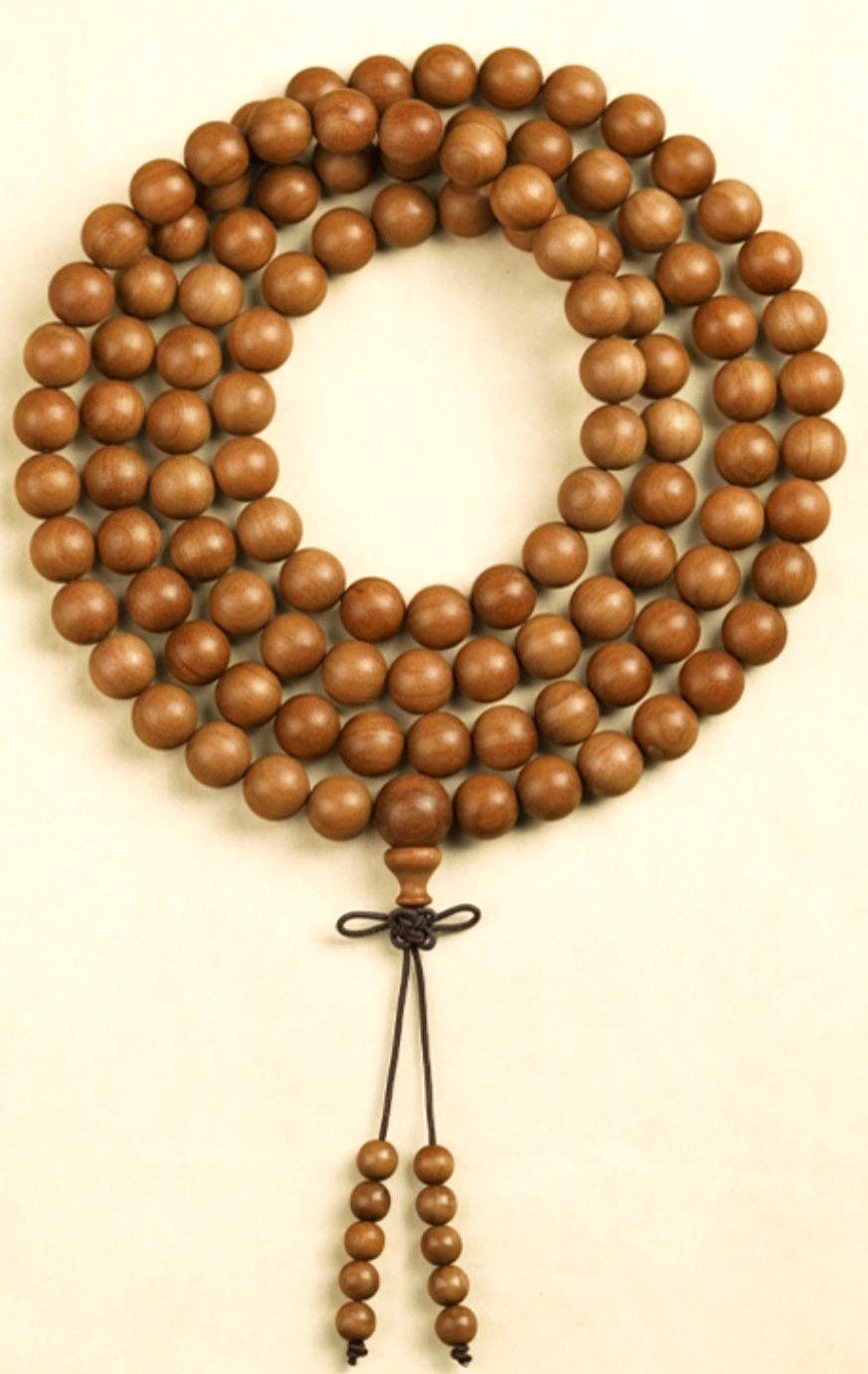 #NB053 Buddhavow Natural raw cinnabar 108-bead Buddhist prayer beads bracelet:圖片 5