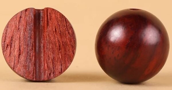 #NB036 Buddhavow Natural Zambian small-leaf rosewood 108-bead string of blood rosewood old-growth high-density Buddhist prayer beads made of wood：圖片 3