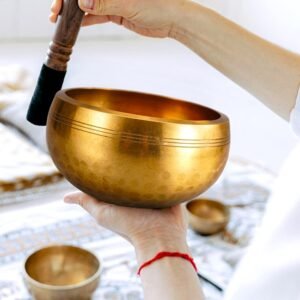 #BW003 Buddhavow Nepalese Handcrafted Sutra Sound Bowl, Tibetan Singing , Ear Cleaning Therapy Copper Bowl